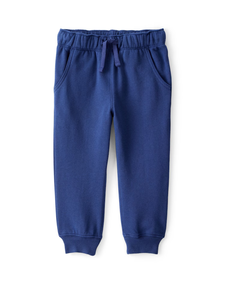 Calça de moletom infantil jogger - azul | Carter's